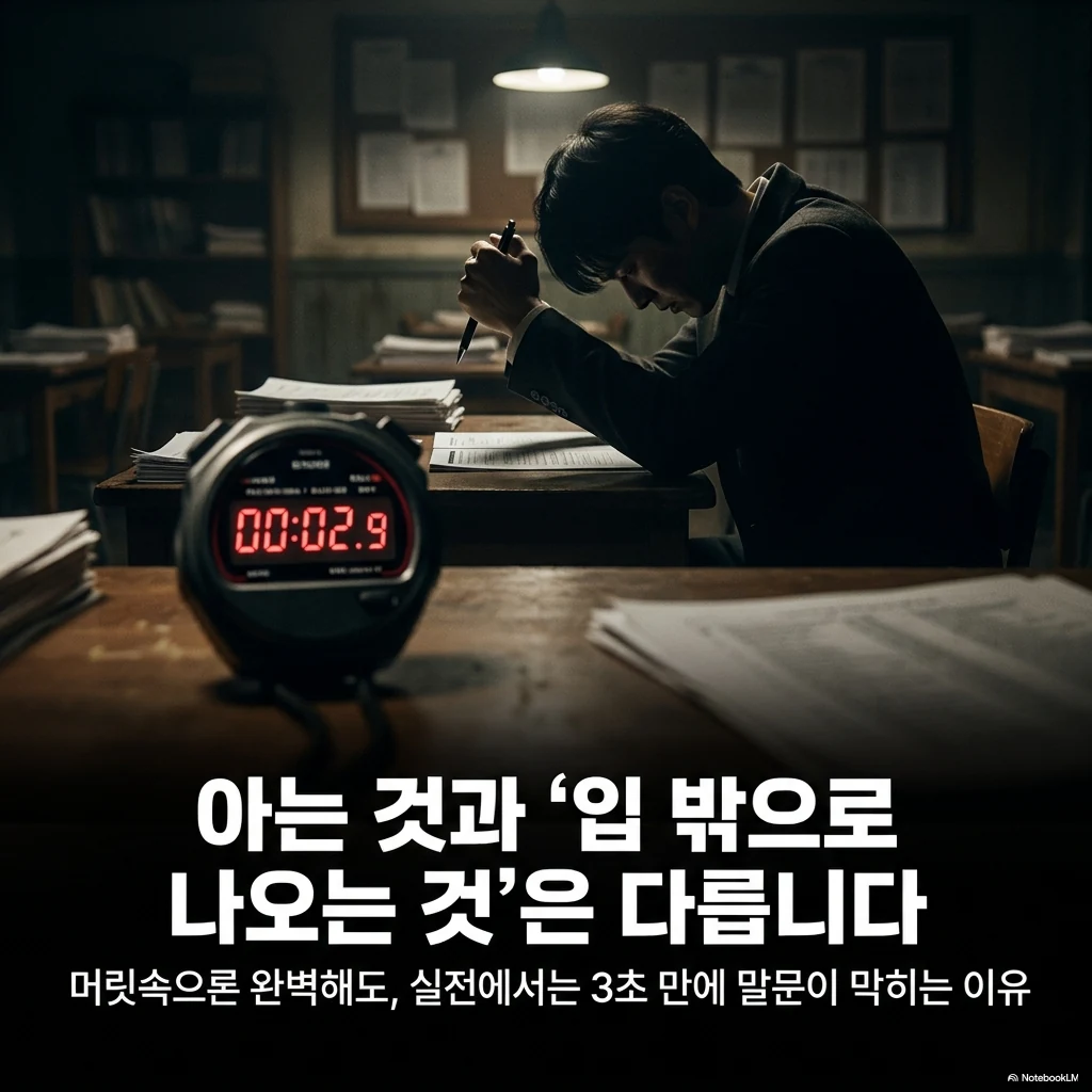아는 표현을 실제 말하기로 연결하는 외국어 학습 홍보 이미지